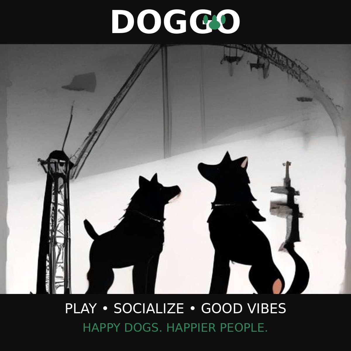Doggo — dog meetups at Cincinnati dog parks. Play. Socialize. Good vibes. Happy dogs, happier people.